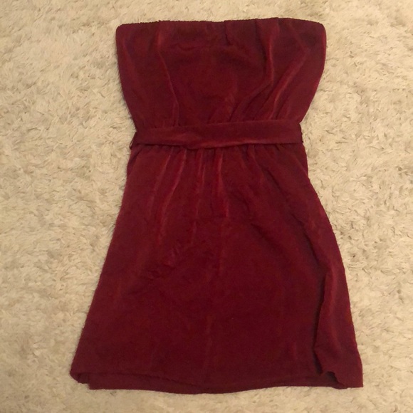 urban outfitters burgundy dress